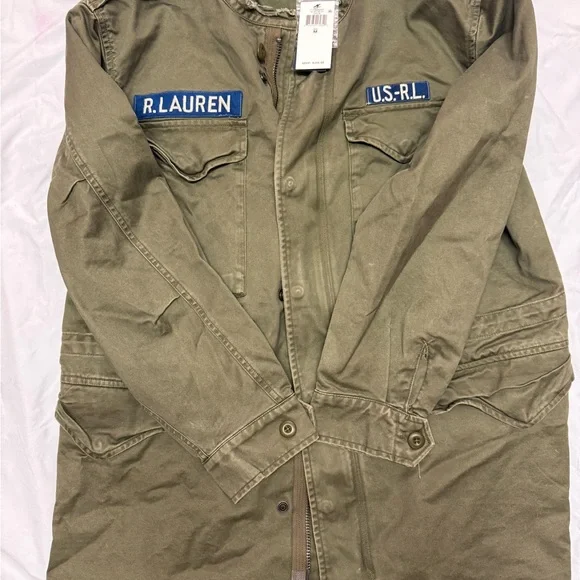 Ralph Lauren Khaki Military-Inspired Jacket - Picture 2 of 4
